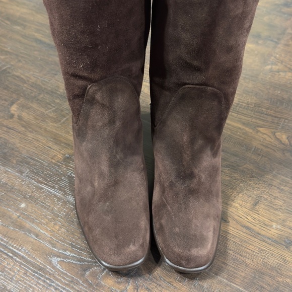 Kenneth Cole New York Brown Suede Over The Knee Boots Size 6 Women - Picture 3 of 7